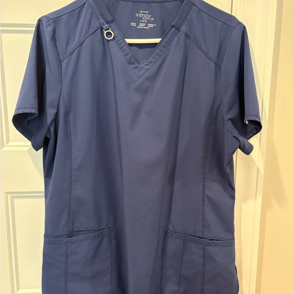 NFINITY Women's Blue V-Neck Top